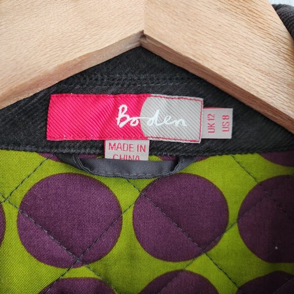 Boden Quilted Brown Jacket - Picture 5 of 9
